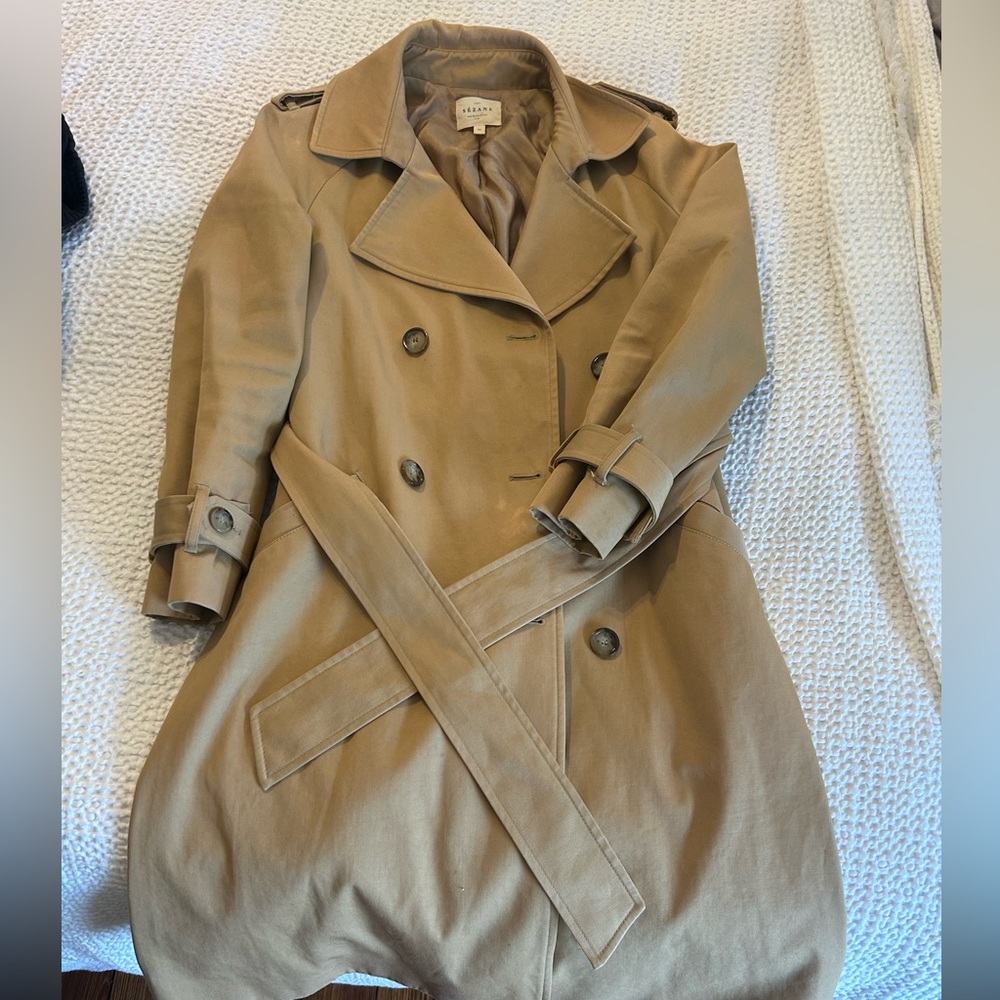 Sezane Scott Trench - Classic Beige Trench Coat